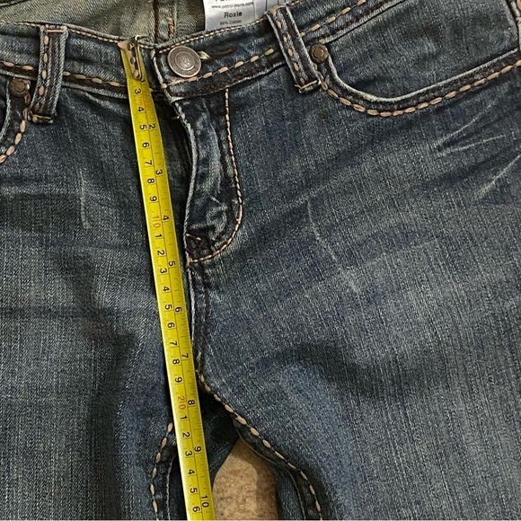 Petrol Jeans Roxie Size 6 Low Rise Distressed Western Embroidered Pockets - Picture 5 of 14